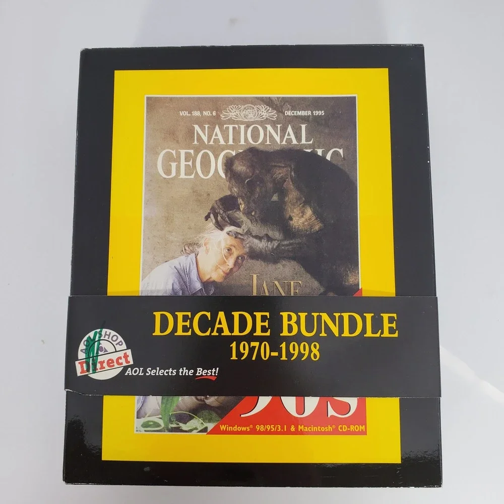 National Geographic Decade Bundle 1970-1998 CD-ROM Windows Mac Vintage Software